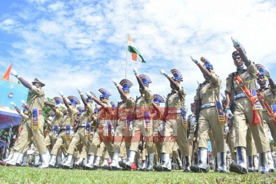 Mizoram Police participated in parade with Tripura Police 